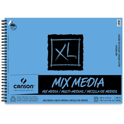 XL Mixed Media Pads, 18 x 24, 98 lb., 30 Sheets