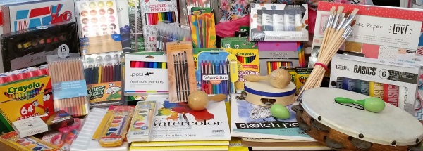 Donated Art Supplies